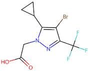 [4-Bromo-5-cyclopropyl-3-(trifluoromethyl)-1H-pyrazol-1-yl]acetic acid