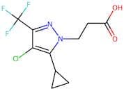 3-[4-Chloro-5-cyclopropyl-3-(trifluoromethyl)-1H-pyrazol-1-yl]propanoic acid