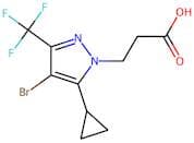 3-[4-Bromo-5-cyclopropyl-3-(trifluoromethyl)-1H-pyrazol-1-yl]propanoic acid
