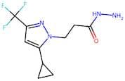3-[5-Cyclopropyl-3-(trifluoromethyl)-1H-pyrazol-1-yl]propanehydrazide
