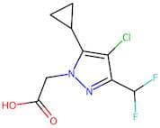 [4-Chloro-5-cyclopropyl-3-(difluoromethyl)-1H-pyrazol-1-yl]acetic acid