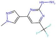 2-Hydrazinyl-4-(1-methyl-1H-pyrazol-4-yl)-6-(trifluoromethyl)pyrimidine