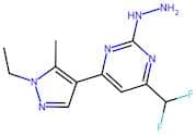 4-(Difluoromethyl)-6-(1-ethyl-5-methyl-1H-pyrazol-4-yl)-2-hydrazinylpyrimidine