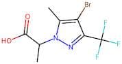 2-[4-Bromo-5-methyl-3-(trifluoromethyl)-1H-pyrazol-1-yl]propanoic acid
