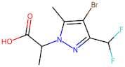 2-[4-Bromo-3-(difluoromethyl)-5-methyl-1H-pyrazol-1-yl]propanoic acid