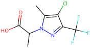2-[4-Chloro-5-methyl-3-(trifluoromethyl)-1H-pyrazol-1-yl]propanoic acid