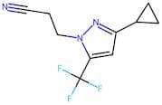 3-[3-Cyclopropyl-5-(trifluoromethyl)-1H-pyrazol-1-yl]propanenitrile