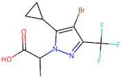2-[4-Bromo-5-cyclopropyl-3-(trifluoromethyl)-1H-pyrazol-1-yl]propanoic acid