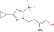 (1Z)-3-[3-Cyclopropyl-5-(trifluoromethyl)-1H-pyrazol-1-yl]-N'-hydroxypropanimidamide