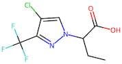 2-[4-Chloro-3-(trifluoromethyl)-1H-pyrazol-1-yl]butanoic acid