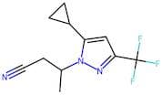3-[5-Cyclopropyl-3-(trifluoromethyl)-1H-pyrazol-1-yl]butanenitrile