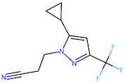 3-[5-Cyclopropyl-3-(trifluoromethyl)-1H-pyrazol-1-yl]propanenitrile
