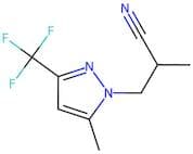 2-Methyl-3-[5-methyl-3-(trifluoromethyl)-1H-pyrazol-1-yl]propanenitrile