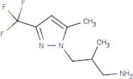 2-Methyl-3-[5-methyl-3-(trifluoromethyl)-1H-pyrazol-1-yl]propan-1-amine
