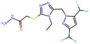2-[(5-{[3,5-Bis(difluoromethyl)-1H-pyrazol-1-yl]methyl}-4-ethyl-4H-1,2,4-triazol-3-yl)sulfanyl]ace…