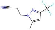3-[5-Methyl-3-(trifluoromethyl)-1H-pyrazol-1-yl]propanenitrile