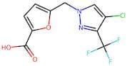 5-{[4-Chloro-3-(trifluoromethyl)-1H-pyrazol-1-yl]methyl}furan-2-carboxylic acid