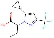 2-[5-Cyclopropyl-3-(trifluoromethyl)-1H-pyrazol-1-yl]butanoic acid