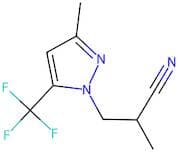 2-Methyl-3-[3-methyl-5-(trifluoromethyl)-1H-pyrazol-1-yl]propanenitrile