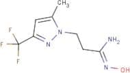 (1Z)-N'-Hydroxy-3-[5-methyl-3-(trifluoromethyl)-1H-pyrazol-1-yl]propanimidamide