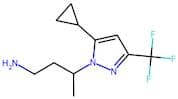 3-[5-Cyclopropyl-3-(trifluoromethyl)-1H-pyrazol-1-yl]butan-1-amine