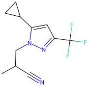3-[5-Cyclopropyl-3-(trifluoromethyl)-1H-pyrazol-1-yl]-2-methylpropanenitrile