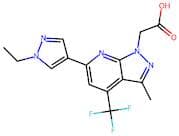 [6-(1-Ethyl-1H-pyrazol-4-yl)-3-methyl-4-(trifluoromethyl)-1H-pyrazolo[3,4-b]pyridin-1-yl]acetic ac…