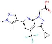 [3-Cyclopropyl-6-(1,5-dimethyl-1H-pyrazol-4-yl)-4-(trifluoromethyl)-1H-pyrazolo[3,4-b]pyridin-1-yl…