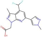 [4-(Difluoromethyl)-3-methyl-6-(1-methyl-1H-pyrazol-4-yl)-1H-pyrazolo[3,4-b]pyridin-1-yl]acetic ac…