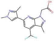 [4-(Difluoromethyl)-6-(1,3-dimethyl-1H-pyrazol-4-yl)-3-methyl-1H-pyrazolo[3,4-b]pyridin-1-yl]aceti…
