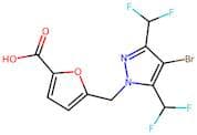 5-{[4-Bromo-3,5-bis(difluoromethyl)-1H-pyrazol-1-yl]methyl}furan-2-carboxylic acid