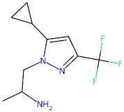 1-[5-Cyclopropyl-3-(trifluoromethyl)-1H-pyrazol-1-yl]propan-2-amine