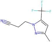3-[3-Methyl-5-(trifluoromethyl)-1H-pyrazol-1-yl]propanenitrile