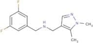 1-(3,5-Difluorophenyl)-N-[(1,5-dimethyl-1H-pyrazol-4-yl)methyl]methanamine