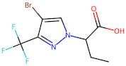2-[4-Bromo-3-(trifluoromethyl)-1H-pyrazol-1-yl]butanoic acid