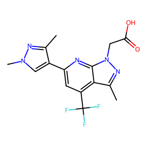 [6-(1,3-Dimethyl-1H-pyrazol-4-yl)-3-methyl-4-(trifluoromethyl)-1H-pyrazolo[3,4-b]pyridin-1-yl]acet…
