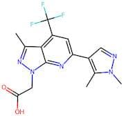 [6-(1,5-Dimethyl-1H-pyrazol-4-yl)-3-methyl-4-(trifluoromethyl)-1H-pyrazolo[3,4-b]pyridin-1-yl]acet…
