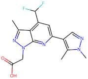 [4-(Difluoromethyl)-6-(1,5-dimethyl-1H-pyrazol-4-yl)-3-methyl-1H-pyrazolo[3,4-b]pyridin-1-yl]aceti…