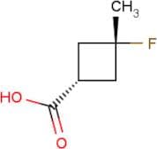 cis-3-Fluoro-3-methylcyclobutane-1-carboxylic acid