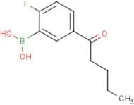 2-Fluoro-5-pentanoylphenylboronic acid