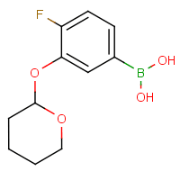 4-Fluoro-3-(tetrahydro-2H-pyran-2-yloxy)phenylboronic acid