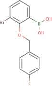 3-Bromo-2-(4'-fluorobenzyloxy)phenylboronic acid