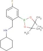 2-(Cyclohexylaminomethyl)-5-fluorophenylboronic acid, pinacol ester