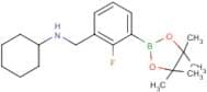 3-(N-Cyclohexylaminomethyl)-2-fluorophenylboronic acid, pinacol ester