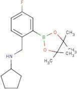 2-(Cyclopentylamino)methyl-5-fluorophenylboronic acid, pinacol ester