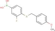 3-Fluoro-4-(4-methoxybenzylthio)phenylboronic acid