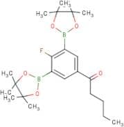 2-Fluoro-5-pentanoyl-1,3-phenylenediboronic acid, pinacol ester