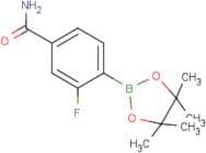3-Fluoro-4-(tetramethyl-1,3,2-dioxaborolan-2-yl)benzamide