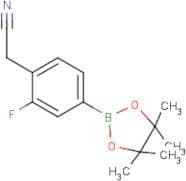 2-(2-Fluoro-4-(4,4,5,5-tetramethyl-1,3,2-dioxaborolan-2-yl)phenyl)acetonitrile