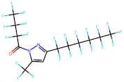 1-Heptafluorobutyryl-3(5)-(perfluoro-1-hexyl)-5(3)-(trifluoromethyl)pyrazole